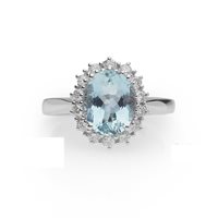 Anello Promesse Donna in Oro Acquamarina 1.95 Ct CONTVA97 - CONTVA97